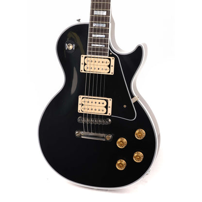 Gibson Custom Shop Les Paul Custom Made 2 Measure Ebony with Double Classic White Pickups