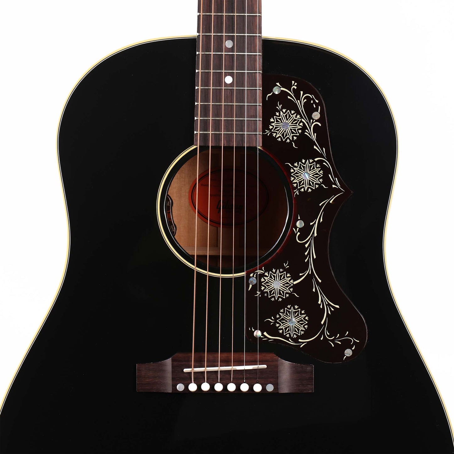 Gibson J-45 Ornate Acoustic Electric Made 2 Measure Ebony