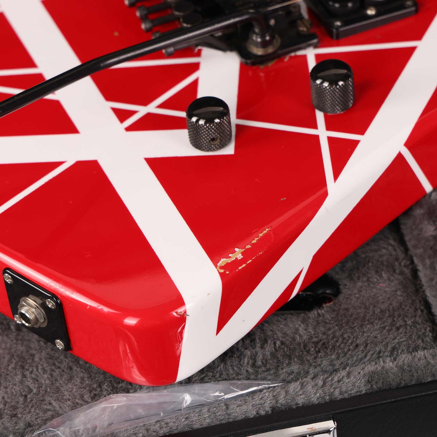 1980 Charvel 'Pre-Production' Red and White Striped Guitar